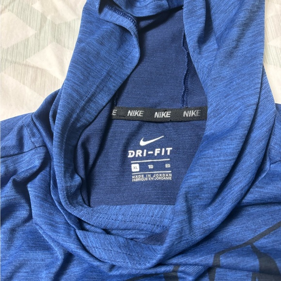 Nike dry fit hoodie blue XL - Picture 2 of 3
